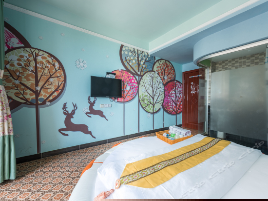 阳台海景圆床房