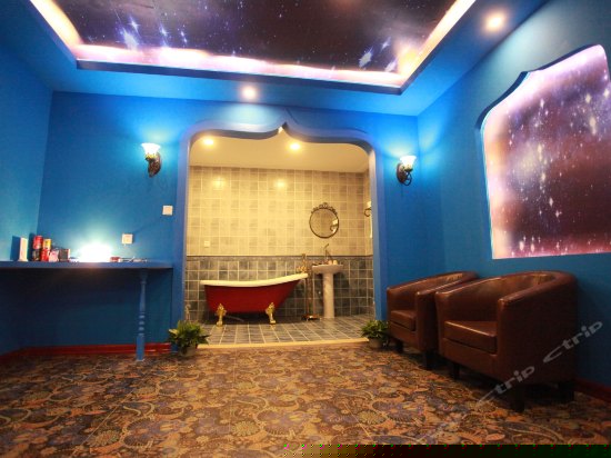 铁艺床之异国风情贵妃浴缸房(无窗)