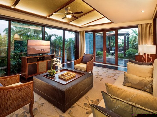 奢华园景泳池别墅双卧室