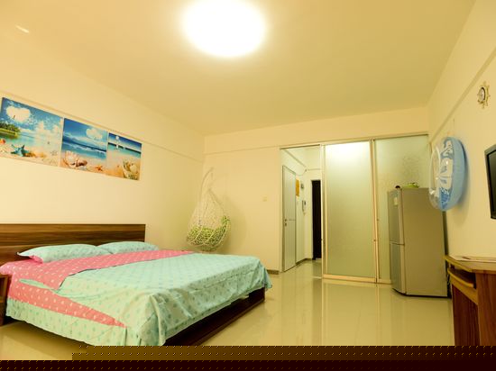 清新阳台海景大床房(海岸龙庭店）